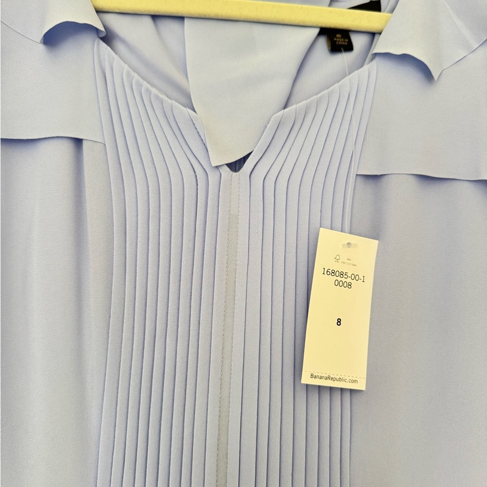 NWT Banana Republic Soft Blue Sleeveless Dress - Picture 2 of 4